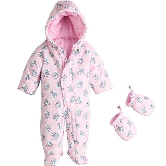 Disney's Pink Minnie Mouse Snowsuit - Picture 1 of 2
